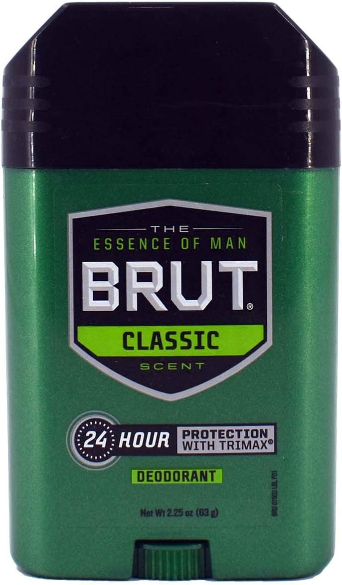 24 Hour Protection with Trimax Deodorant Brut 2.25 oz Deodorant for Unisex