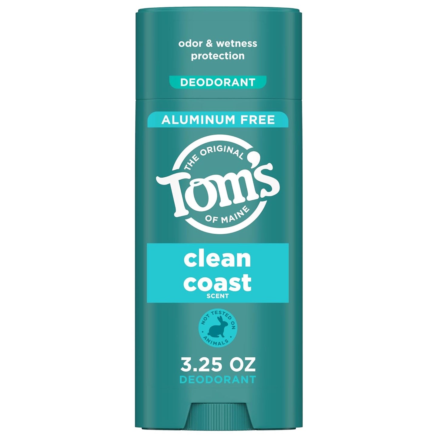 Tom’s of Maine Clean Coast Natural Deodorant for Men and Women, Aluminum Free, 3.25 oz