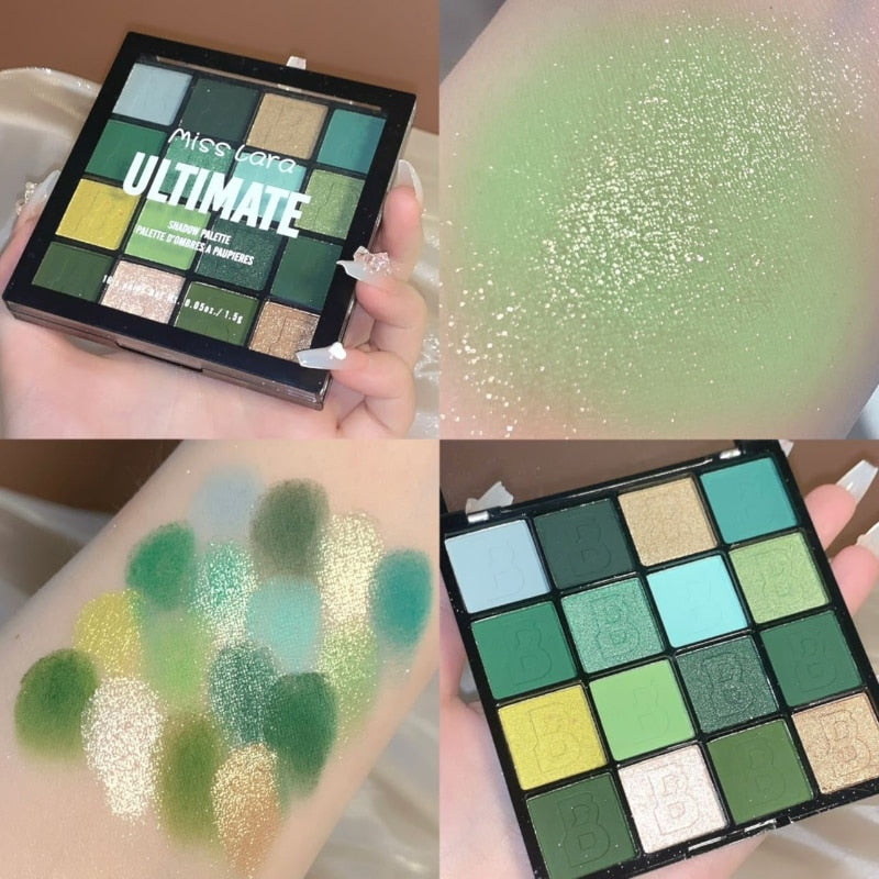 16 Color Eye Shadow Matte Pearlescent Powder Palette