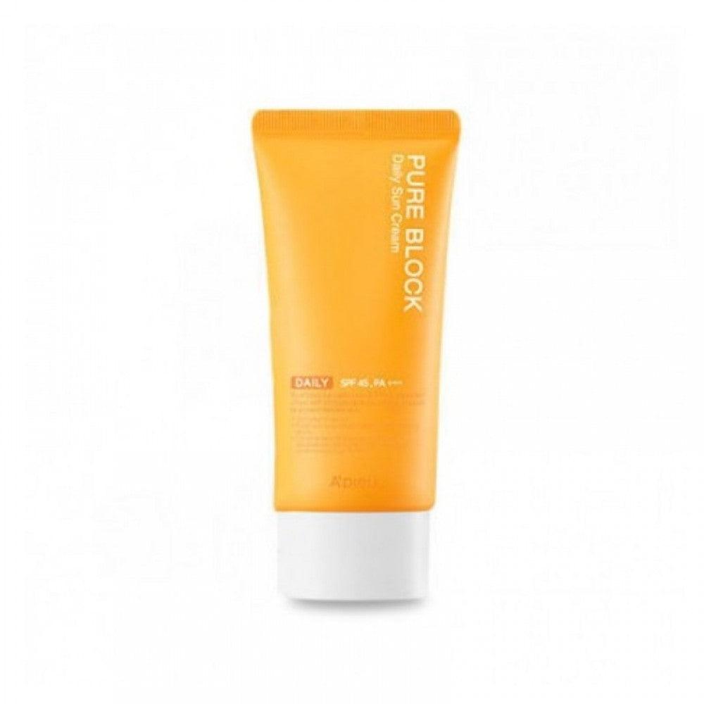 A'PIEU Pure Block Natural Daily Sun Cream SPF45 PA+++ 50ml