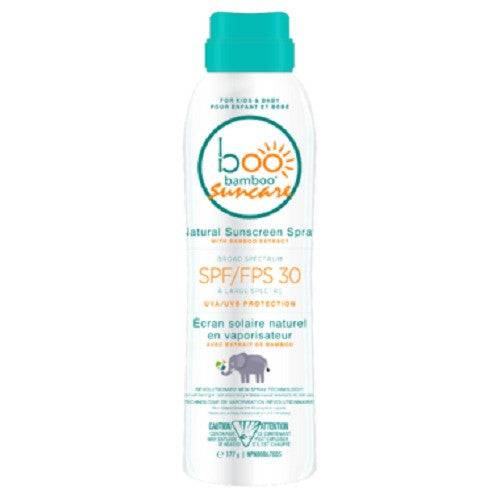 Boo Bamboo Baby and Kids Natural Sunscreen Spray SPF 30 - YesWellness.com