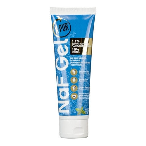 X-PUR - NaF Gel - 1.1% Sodium Fluoride 10 % Xylitol - Light Mint Flavour | 120 mL