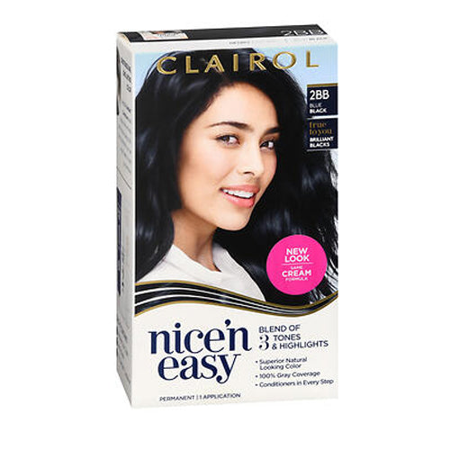 Gillette, Nice 'n Easy Permanent Haircolor 2BB Blue Black, 1 Each