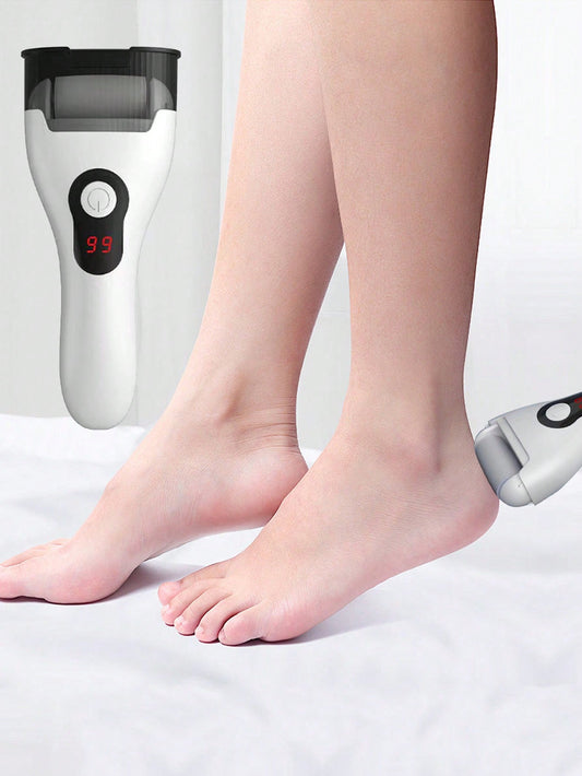 1PC Electric Pedicure Tool, USB Rechargeable LCD Display Stone For Heel Grinding, Device For Foot Care Feet Dead Skin Callus Remover