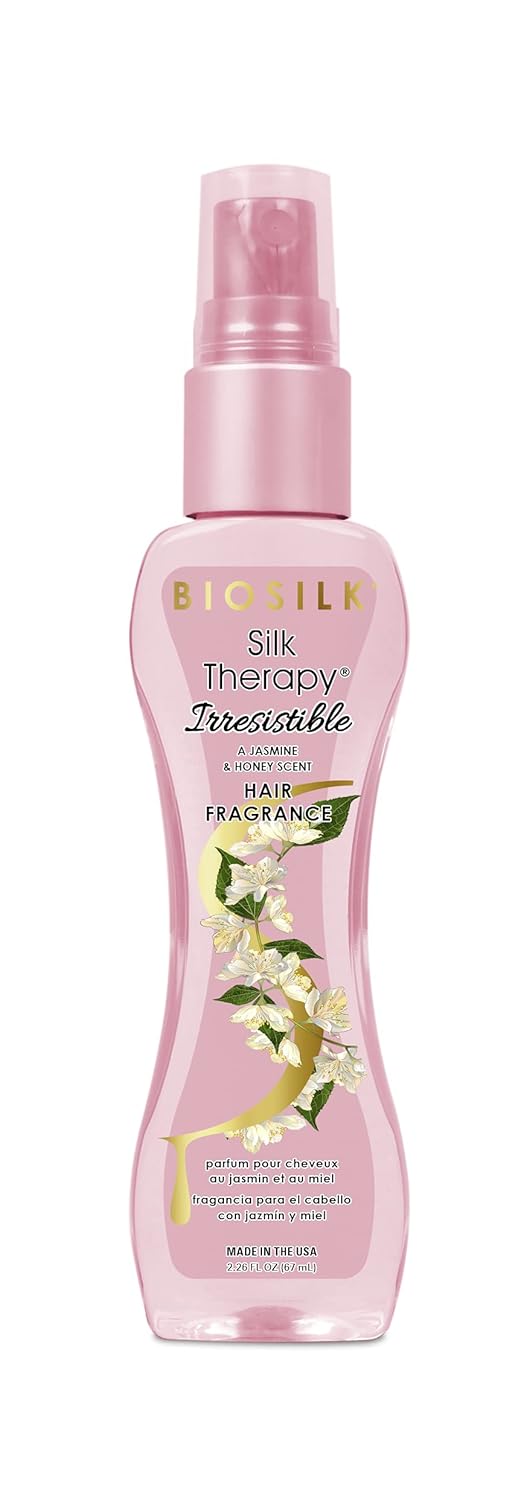 BioSilk Irresistible Collection Silk Therapy Hair Fragrance 2.26oz. Jasmine & Honey Scent, 2.26 ounces