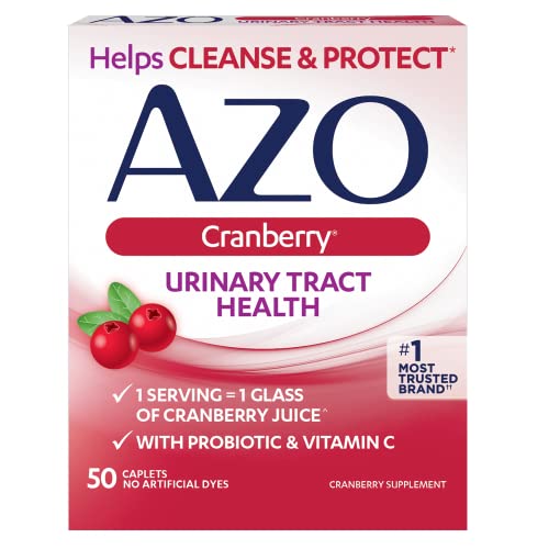 AZO Cranberry Urinary Tract Health Supplement 50 Caplets
