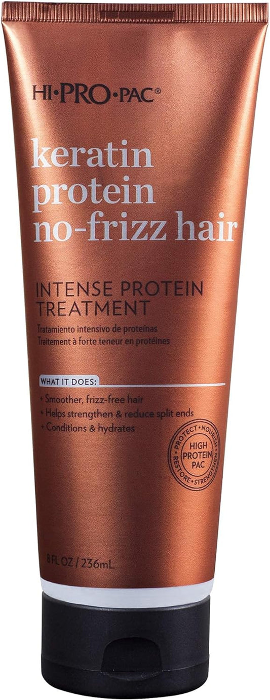 Hi-Pro-Pac KERATIN PROTEIN NO-FRIZZ HAIR 8 Ounce (236ml)