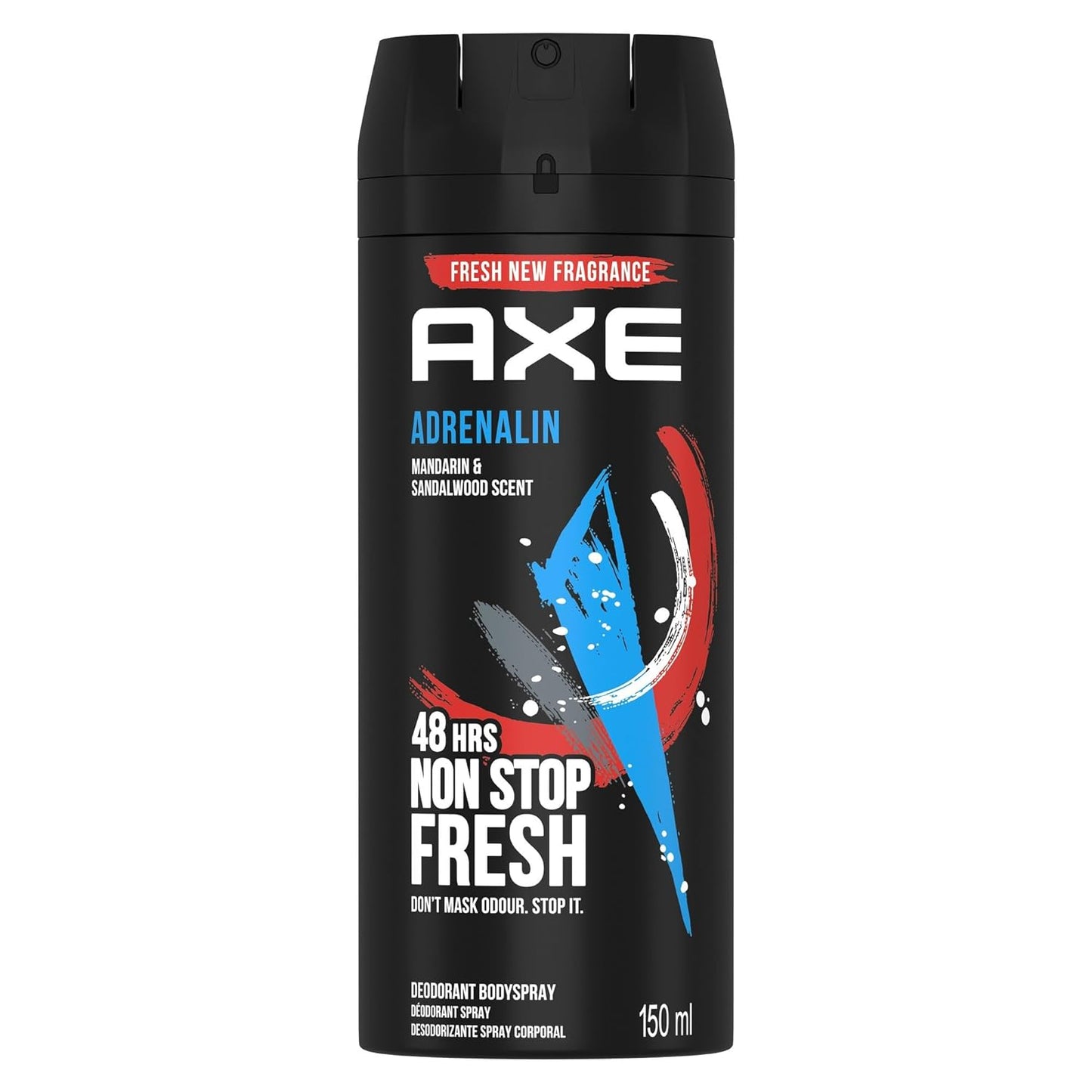 AXE Adrenalin Deodorant Body Spray – 48H Fresh -150 ML- Pack of 2