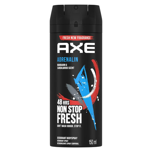 AXE Adrenalin Deodorant Body Spray – 48H Fresh -150 ML- Pack of 2