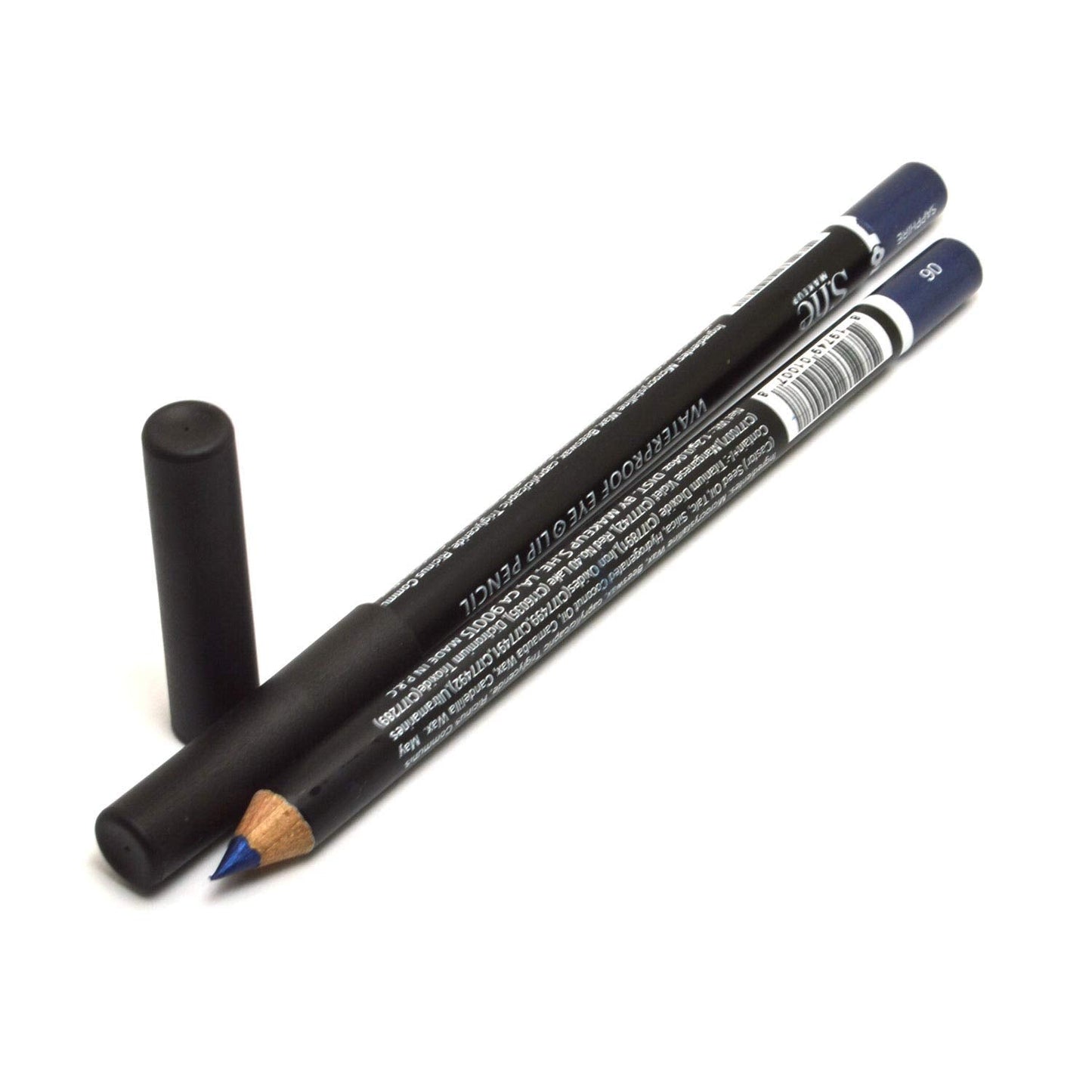 2pcs x WP06 SAPPHIRE WaterProof Eye & Lip Liner Pencil Eyeliner Lipliner 0.04 oz / 1.2g + Zipper Bag
