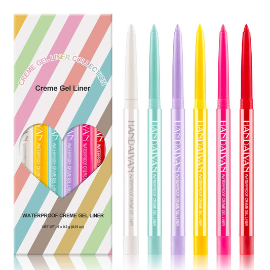 Waterproof Eyeliner Pencil Set Eye Liner Pencil Set Natural Matte Long Lasting Colored Eyeliner Eye Makeup Pencils Eyeliners