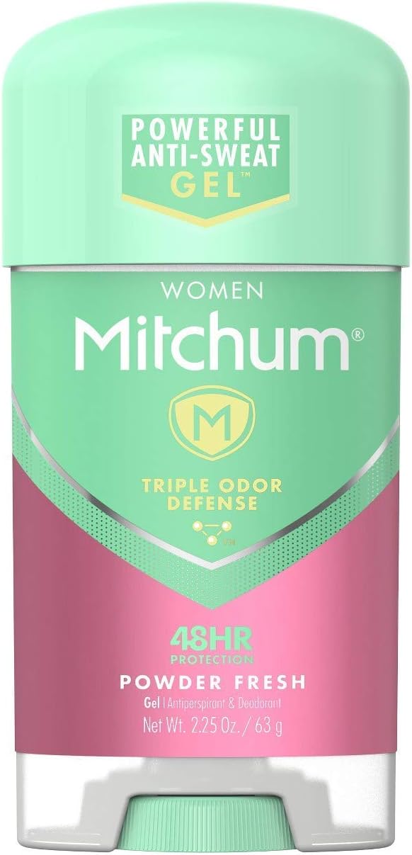 Mitchum for Women Power Gel Anti-Perspirant Deodorant Powder Fresh 2.25 oz (Pack of 2) - Packaging May Vary