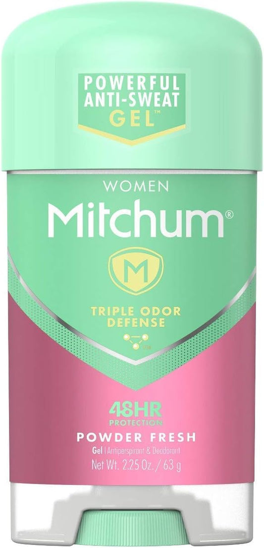 Mitchum for Women Power Gel Anti-Perspirant Deodorant Powder Fresh 2.25 oz (Pack of 2) - Packaging May Vary