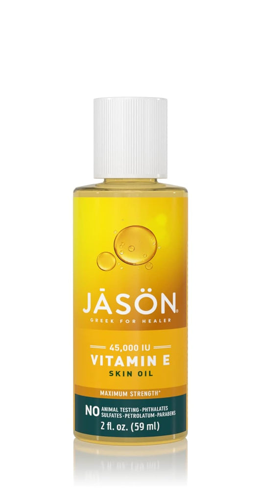 JASON Maximum Strength Skin Oil, Vitamin E 45,000 IU, 2 Oz