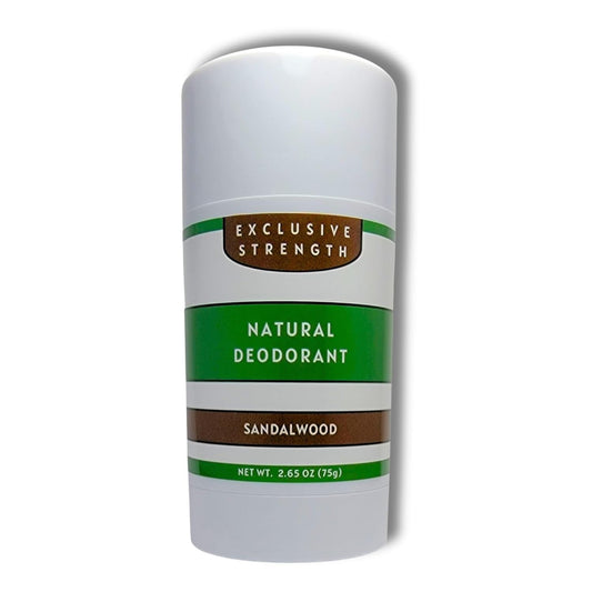 Aluminum Free Natural Deodorant For Women And Men, Long-Lasting, For Hot Yoga And Vinyasa, Sandalwood, 2.65oz