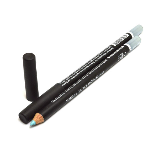 2pcs x WP05 BABY BLUE WaterProof Eye & Lip Liner Pencil Eyeliner Lipliner 0.04 oz / 1.2g + Zipper Bag