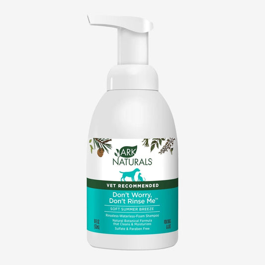 Ark Naturals DonT Worry DonT Rinse Me Waterless Dog And Cat Shampoo, 18oz, Bottle