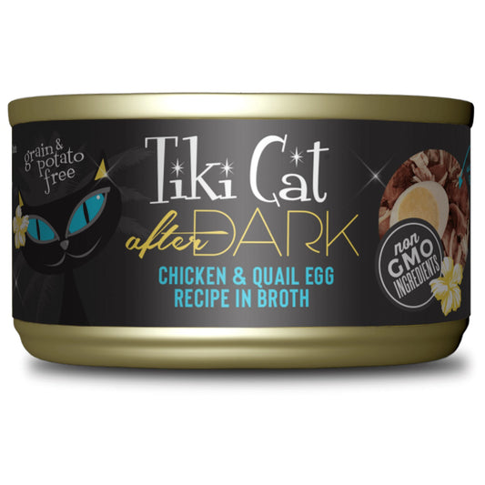 Tiki Pets Cat After Dark Chicken and Quail 2.8oz (Case Of 12)