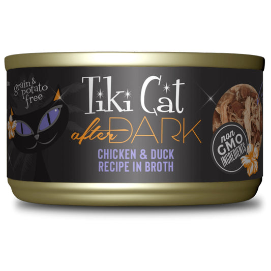 Tiki Pets Cat After Dark Chicken and Duck 2.8oz (Case Of 12)
