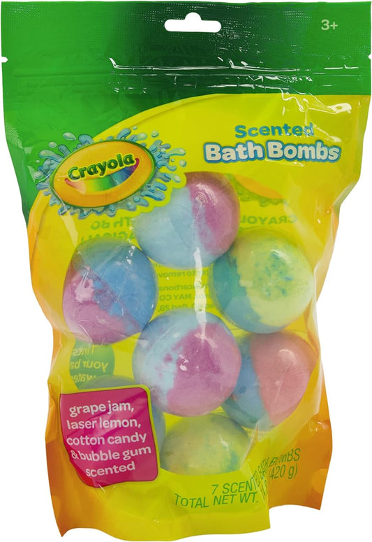 Crayola Colorful Scented Bath Bombs 7Ct