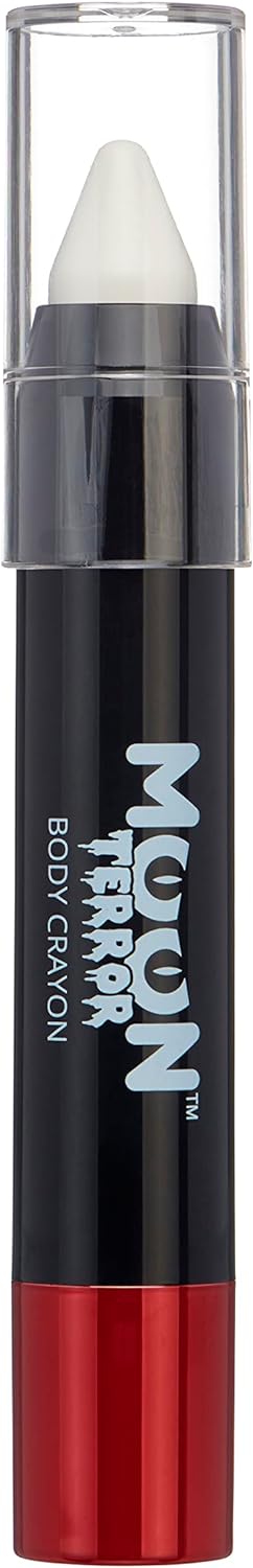 Halloween Face Paint Stick Body Crayon by Moon Terror, SFX Make up - Wicked White - Special Effects Make up - 0.12oz