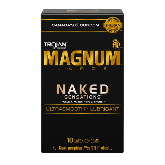 Trojan Magnum Naked Sensations Lubricated Condoms | 10 count