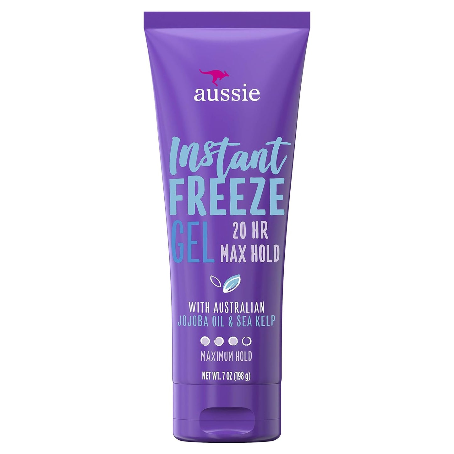 Aussie Instant Freeze Hair with Jojoba Oil & Sea Kelp Gel, 7.0 oz