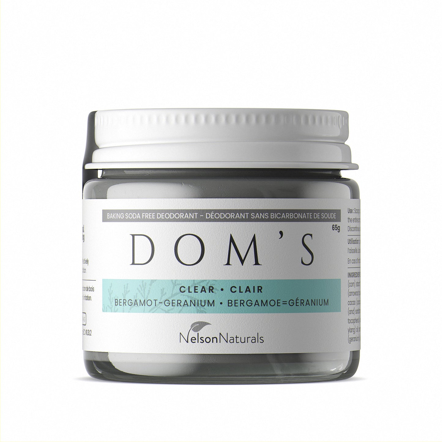 Dom's Deodorant - Clear (baking soda free)
