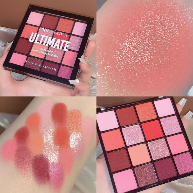 16 Color Eye Shadow Matte Pearlescent Powder Palette
