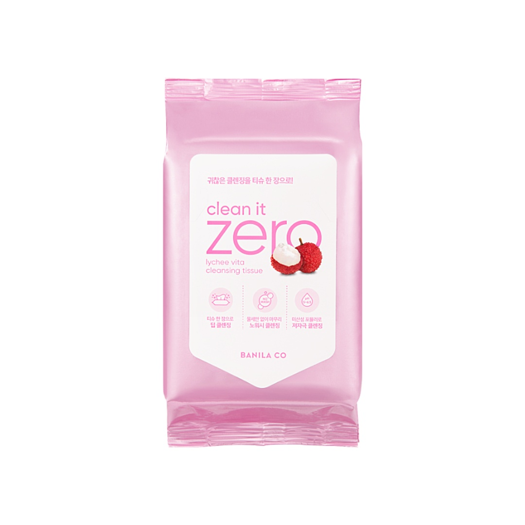 Banila Co Clean It Zero Lychee Vita Cleansing Tissue 30ea