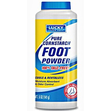 LUCKY CORNSTARCH FOOT POWDER 5 OZ
