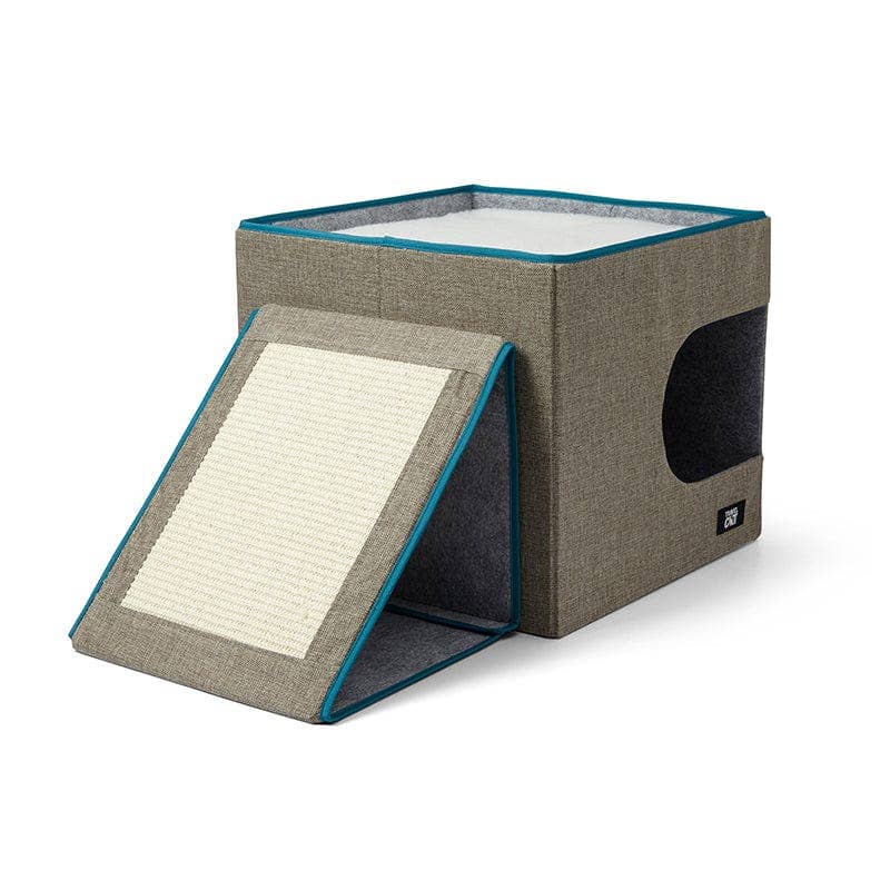 "The Cât-Teau" Collapsible Cat Condo & Scratcher