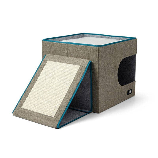 "The Cât-Teau" Collapsible Cat Condo & Scratcher