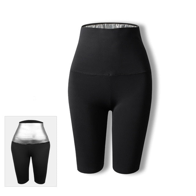 Women Sauna Sweat Pants Thermo Fat Control Legging Body Shapers Fitness Stretch