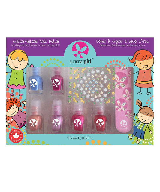 SuncoatGirl Water-Based Nail Polish Mini Mani Kit 6 Pack